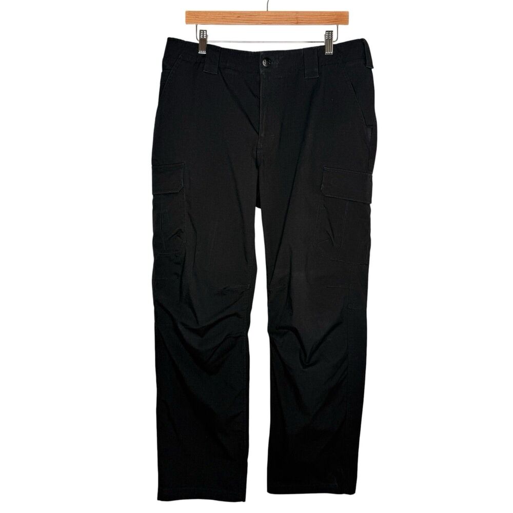 Under Armour UA Storm Men’s Cargo Pants Black 36x32 Loose Ripstop Logo AllSeason